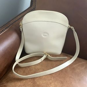 Longchamp Ivory Crossbody w gold hardware